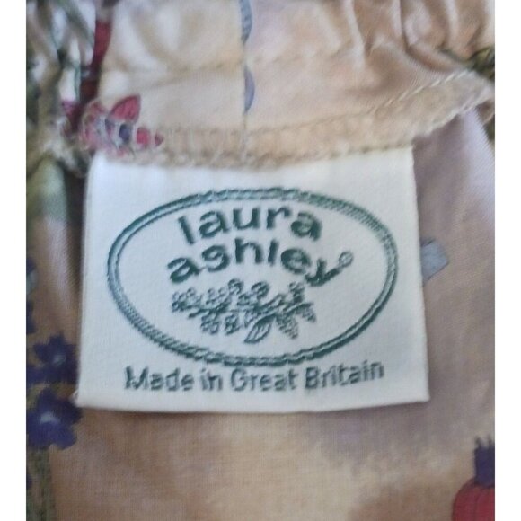Y2K Laura Ashley Peasant Crop Top 8 Butterflies Berries Ivy Fairy Great Britain - Picture 9 of 13